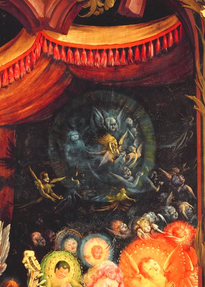 Angels Under the Dais (detail) by Matthias Grünewald